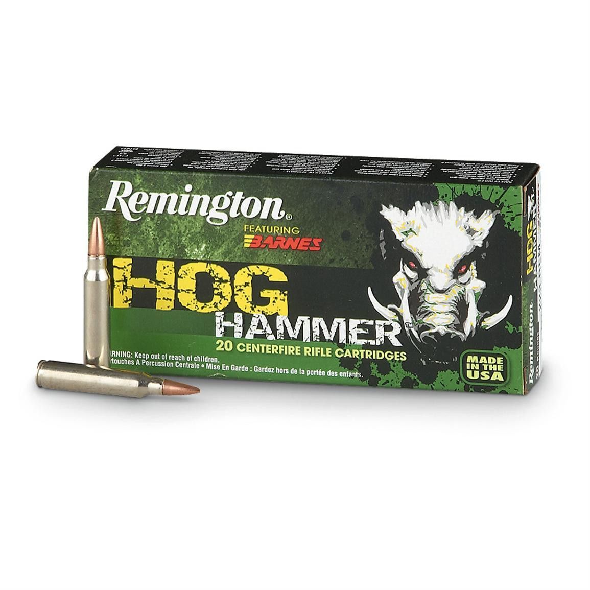Rem 30 06 Sprg 168gr Barnes Tsx Hog Hammer 20pk Remington