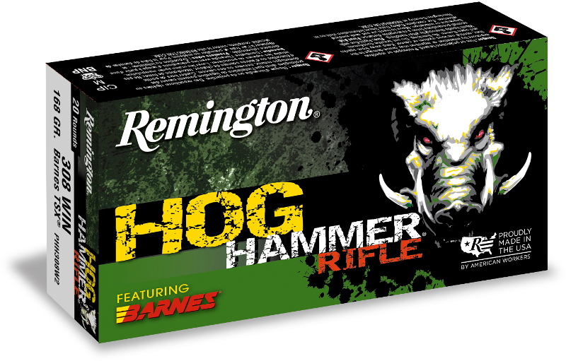 Rem 308 Win 168gr Barnes Tsx Hog Hammer 20pk Remington
