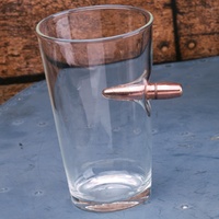 Bullet Pint Glass .50 Cal