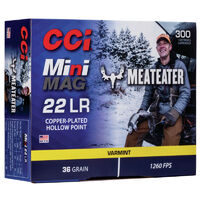 CCI 22LR MINI MAG 36GR HP MEAT EATER 300 PK 1260FPS