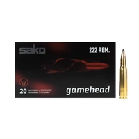 SAKO 222 Rem 55gr Gamehead 20pk
