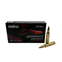 SAKO 223 Rem 53gr Gamehead Varmint RX HP 20pk
