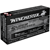 Winchester Super Suppressed 9MM 147gr FMJ (50PK)