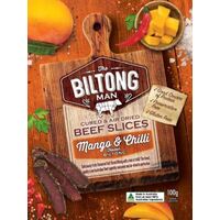 The Biltong Man 100g Mango & Chilli Bilton Packet