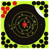 8"x8" Bullseye Splatter Burst Reactive Shooting Target (25PK)