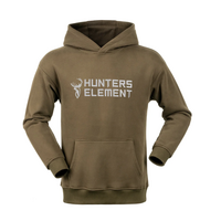 Hunters Element Block Hoodie Khaki L