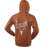 Hunters Element Fallow Skull Hoodie Rust
