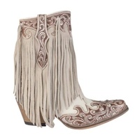 MYRA Hannah Canyon Fringed Hand-tooled Boots PRE-ORDER TODAY