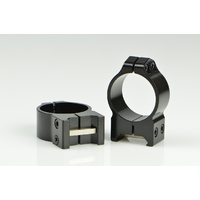 Warne 30MM PA Medium Gloss Steel Rings (Weaver)