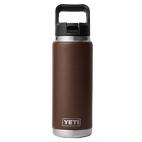 YETI Rambler 26oz Straw Bottle Wetlands Brown