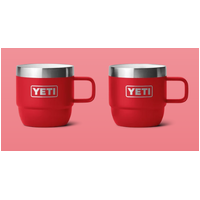 YETI Rambler 6oz Espresso Mug 2PK Rescue Red