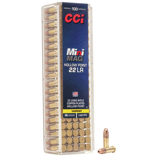 CCI 22LR Mini Mag 36gr HV HP 1260fps (100PK)
