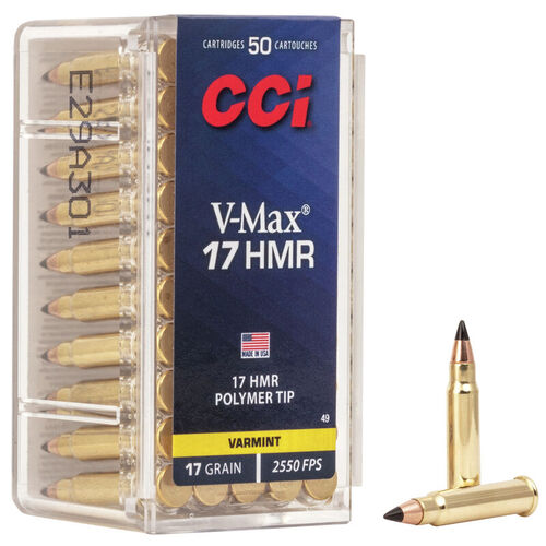 CCI 17HMR 17gr V-MAX 2550fps (50PK)