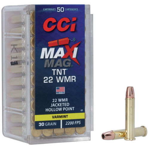 CCI .22WMR Maxi Mag TNT 30gr JHP 2200FPS