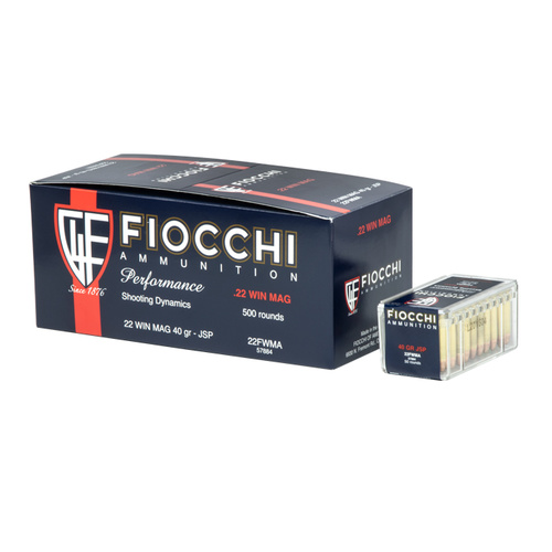 FIOCCHI 22 WMR 40GR JSP 50PK