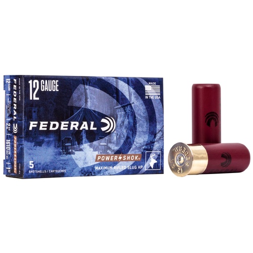 Federal Power-Shok 12G 1OZ Rifled Slug HP 1610fps