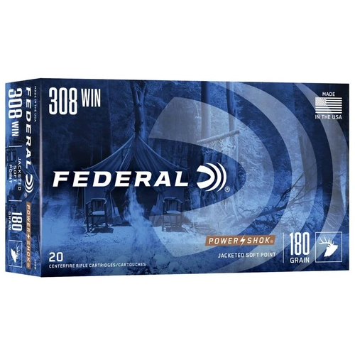 Federal Power-Shok .308 Winchester 180gr Jacketed Soft Point