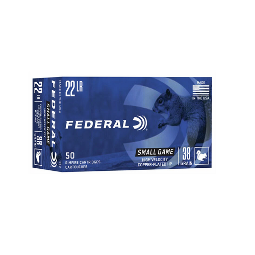 Federal 22LR 38gr HP HV Game-Shok 1260fps