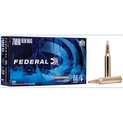 Federal Power-Shok 7mm Remington Magnum 150gr