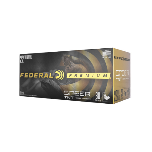 Federal Varmint & Predator 22 WMR 30gr Speer TNT 2200 FPS