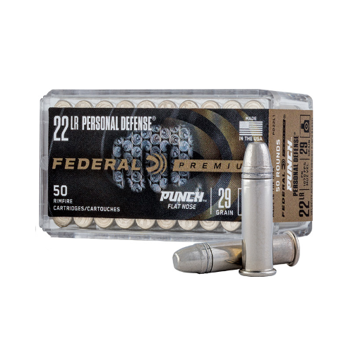 Federal Personal Defense 22LR 29gr Punch Flat Nose 1080 FPS