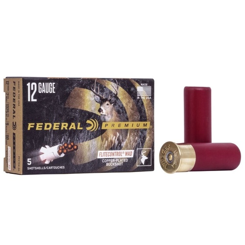 Federal 12 Gauge 00 Buck 9 Pellet Flite Control 1325 FPS