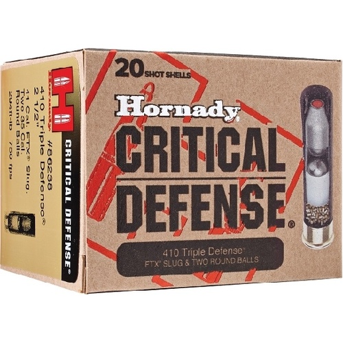 Hornady 410 gauge 2.5" Critical Defense Ammo 20 rd