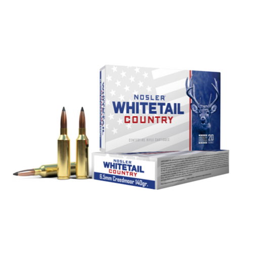 NOSLER WHITETAIL AMMO 6.5 CREEDMOOR 140GR SB SP 20pk