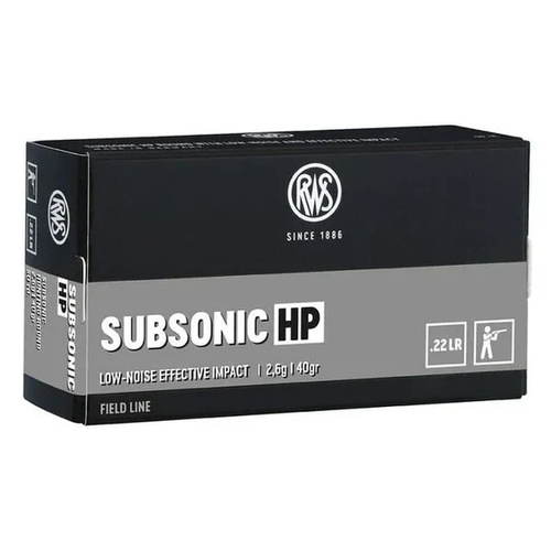 RWS 22LR Subsonic 40gr HP 50pk