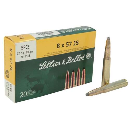S&B 8x57 JS Mauser 196gr 20PK