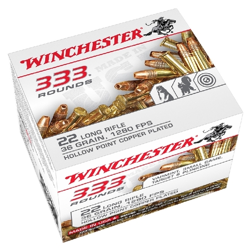 Winchester Super X 22LR 36gr LHP 1280fps (333PK)