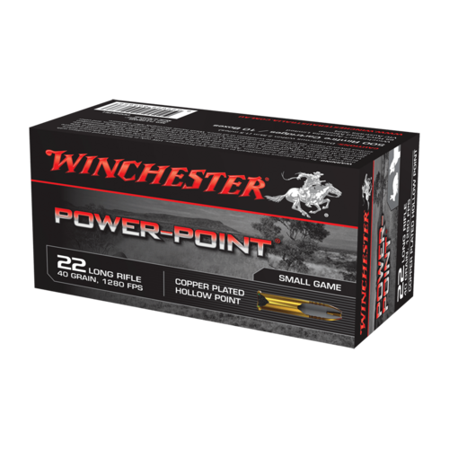 Winchester Power Point 22LR 40gr HP Copper Plated (50PK)