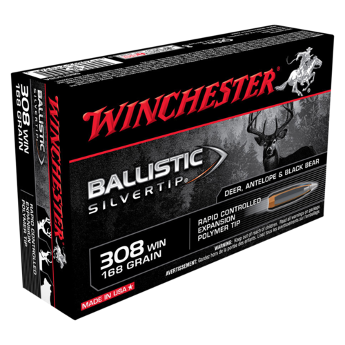 Winchester Ballistic Silvertip .308WIN 168gr PT (20PK)