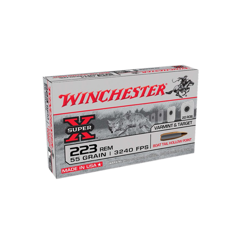 Winchester Super X 223 Rem 55gr BTHP