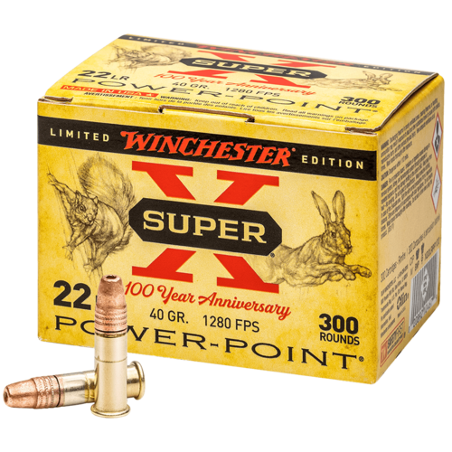 Winchester Super X Bulk 100th Anniversary 22LR 40gr PP LHP (300pk)