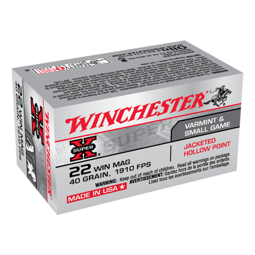 Winchester Super X .22WMR 40gr JHP (50PK)