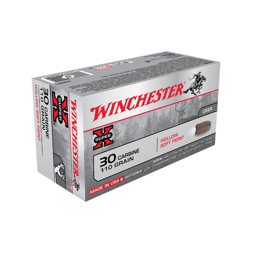 Winchester Super X 30 Carbine 110gr HSP (50pk)