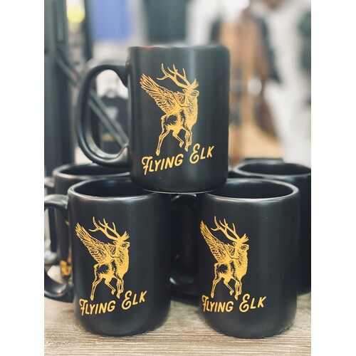 BRCC Flying Elk ECS Mug, TAM, Ceramic, Black 14oz