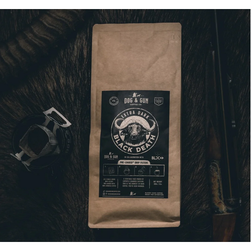 Black Death Extra Dark Roast - Pre-Loaded Drip Filters x 25 pack (350g)