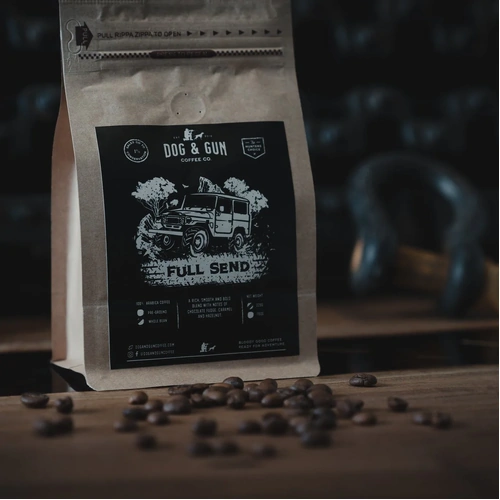 Dog & Gun Full Send - Rich / Bold / Medium Roast Whole Bean / 225g