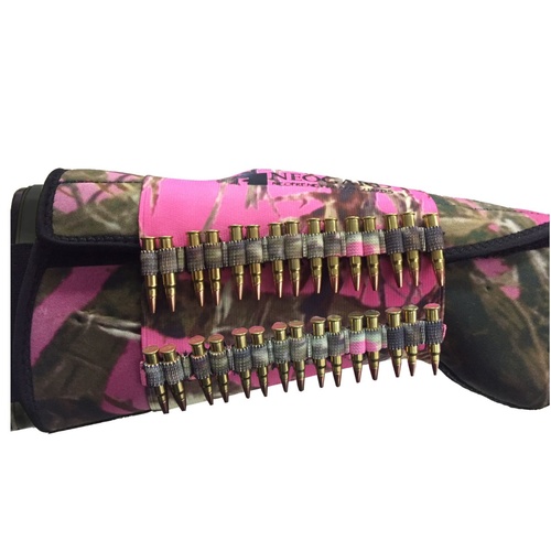 NeoGard ButtStock Ammo Holder Rim Fire Pink
