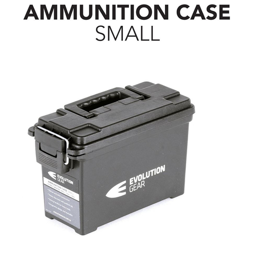 Evolution Small Ammunition Box Weatherproof Ammo Case/dry Box Black