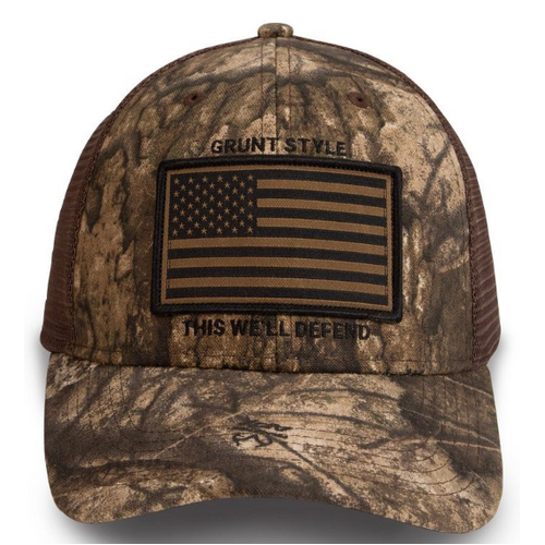 GRUNT STYLE Realtree APX Flag Stretch Fit Hat 