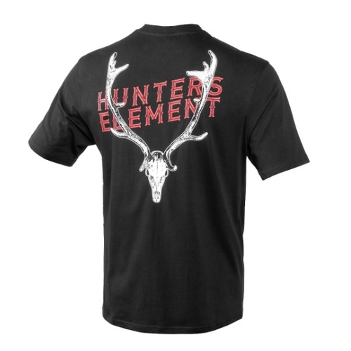 Hunters Element Fallow Skull Tee Black SzS