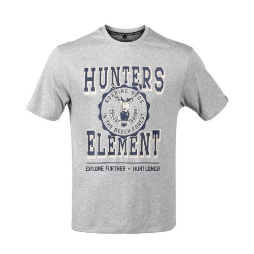 Hunters Element Roaring Reds Tee Grey Marle SzS