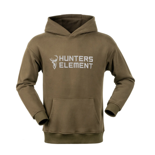 Hunters Element Block Hoodie Khaki L