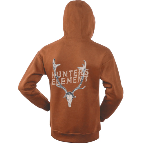 Hunters Element  Fallow Skull Hoodie Rust SzM