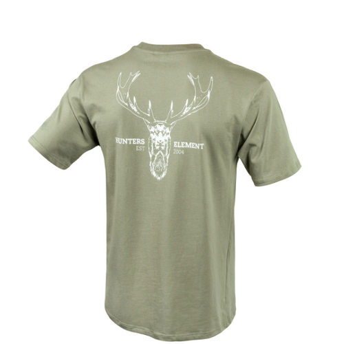 Hunters Element Alpha Stag Tee Sage Medium