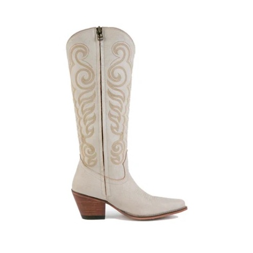 MYRA Karlyla Leather Boots White Sz7