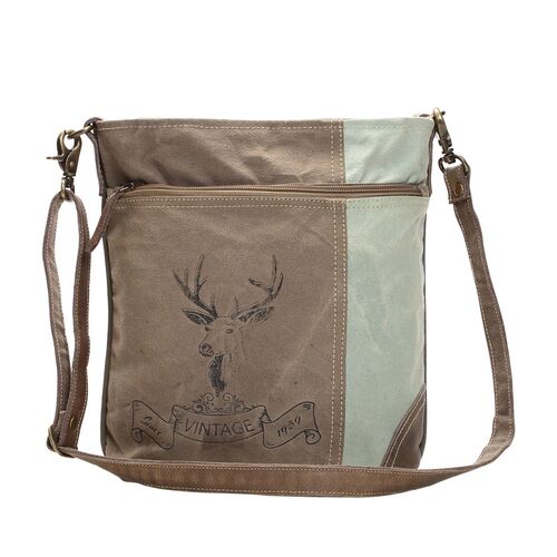 Reindeer Print Shoulder Bag
